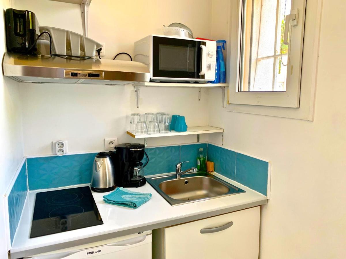 Blue Summer Vibes Mini Studio For Two, Ac, Parking, Beach At 50M, Spa Access -2 Λα Σιοτά Εξωτερικό φωτογραφία
